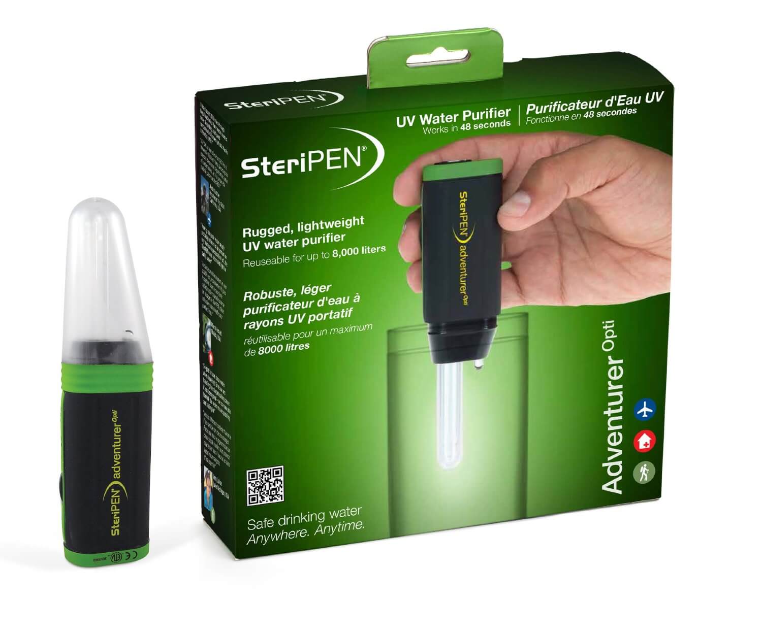 SteriPEN Adventurer Opti Handheld UV Water Purifier