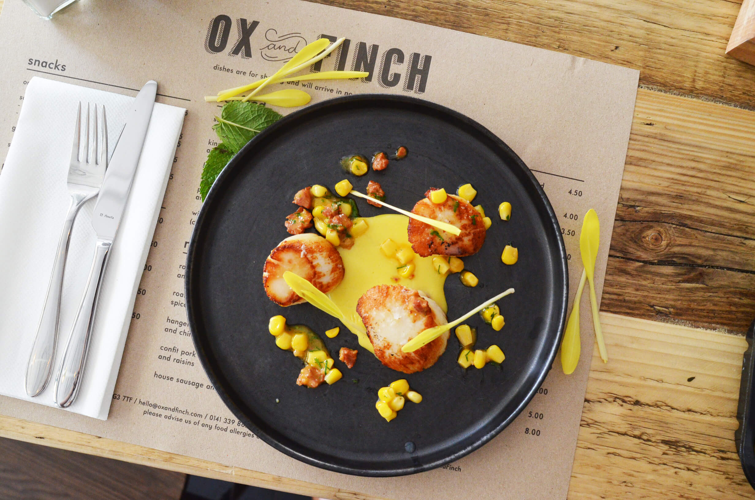 Ox and Finch - Food Shot #13
