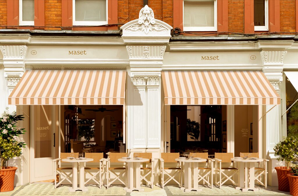 best new restaurants in London, Maset Marylebone dining room with terracotta decor and Provençal French dishes